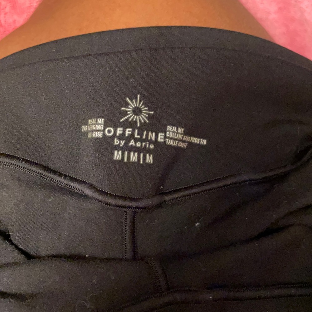 Black Aerie Offline 7/8 High Rise Leggings